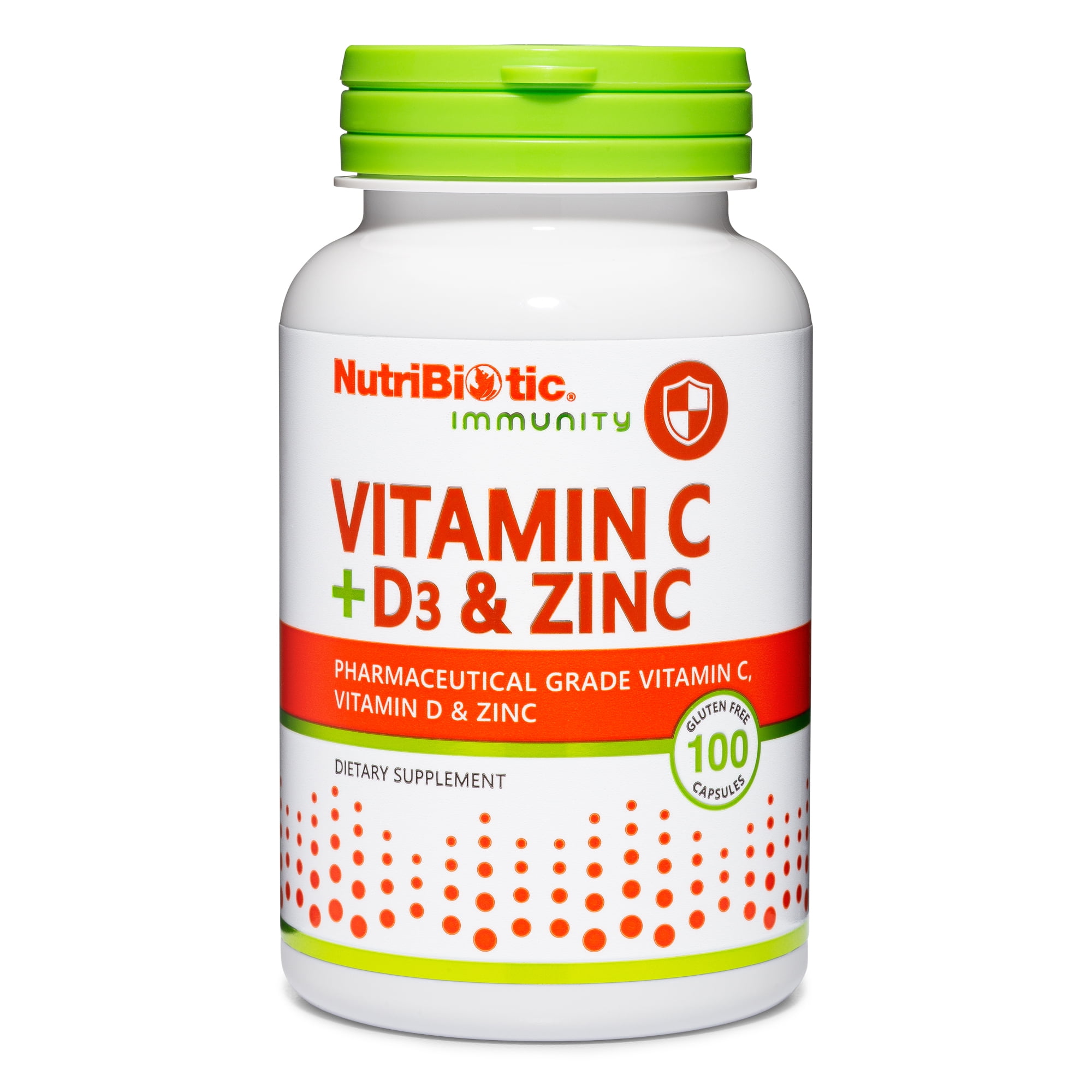 NutriBiotic Vitamin C + Vitamin D3 & Zinc Capsules, 100 Count - Walmart.com