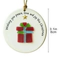 thumbnail image 5 of Stijggn True Friendship Sea Glass Ornament Christmas Decorations Coastal Christmas Tree Ornament, Christmas Tree Pendants for Sisters, Friends, and Family Home Decor, 5 of 5