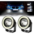 thumbnail image 1 of bombillas LED antiniebla de 2,5 pulgadas, 12 V, 30 W, 6000 K, luces de circulación diurna con ojo de ángel blanco, faros antiniebla/faros de repuesto para coche, 1 of 5