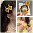 thumbnail image 3 of To My Granddaughter Sunflower Fidget Necklace, With 4PCS Hair Accessories, Sunflower Fidget Necklace For Granddaughter, Spinning Sunflower Necklace Pendant, Granddaughter Gifts from Grandma, 3 of 9