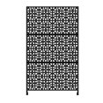 thumbnail image 3 of 6' Solid Black Rectangular Home Furniture Collections Geometric-Designed Decorative Privacy Screen, 3 of 7