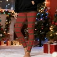 thumbnail image 2 of Frostluinai Women's High Waist Christmas Leggings Striped Reindeer Sknowflake Printed Holiday Tights Christmas Womens Gift Sets, 2 of 10