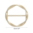 thumbnail image 3 of T-Shirt Tie Rings Scarf Rings Clip Metal Round Brooch Pin Circular Pin For Scarve Clothes Waist belt for Valentines Day Gift, 3 of 9