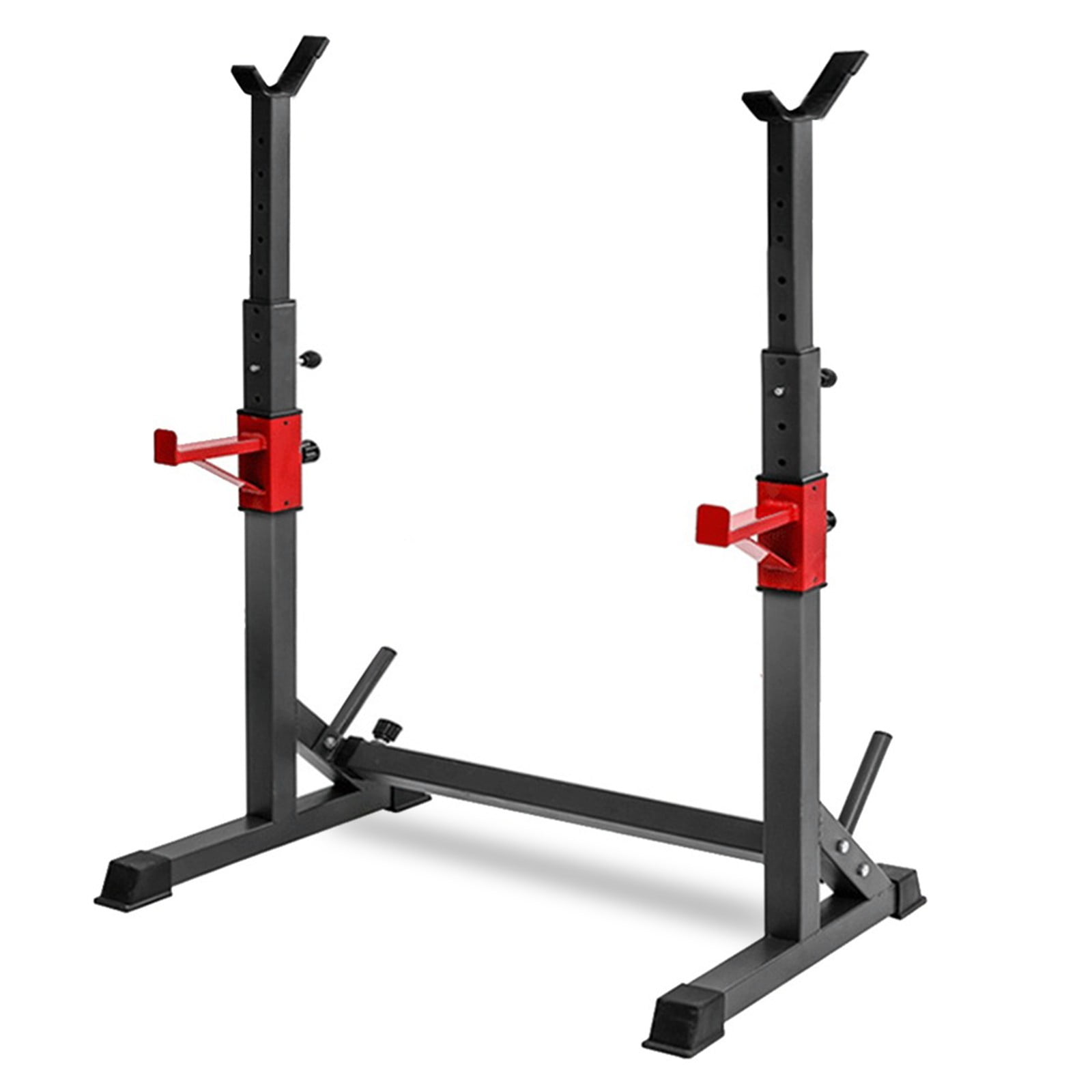 Weight Plates Storage Adjustable Squat Stand & Dip Station Max Load 550LBS 