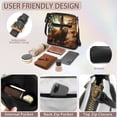thumbnail image 6 of Kuiaobaty American Flag Print Crossbody Bag for Women, Deer Cross Print Portable Leather Hobo Handbag Crossbody, Medium Size Shoulder Purse with Adjustable Strap for Travel, 6 of 7