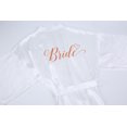 thumbnail image 1 of Albornoz champán para novia, kimono de seda satinada para mujer, fiesta nupcial, equipo hermana, ropa de dormir para madre, batas cortas para dama de honor y boda, 1 of 5