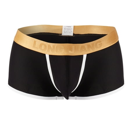 

Zuwimk Men Underwear Men s Transprant Thong Underwear Low Rise See Through Stretch Panties Black S