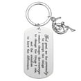 thumbnail image 2 of Inspirational Stainless Steel Key Chain God Grant Me The Serenity Bible Verse Prayer Keychain Angel Moon Keyring Gifts, 2 of 2