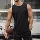 thumbnail image 2 of Chaleco deportivo de secado rápido para maratón de verano, chaleco sin mangas para hombre, chaleco holgado para correr, entrenar, baloncesto y fitness, 2 of 6