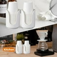 thumbnail image 6 of 1 Pc Bathroom Cup Dispenser Plastic Paper Cup Holder Small Countertop Mouthwash Cups Accessories for Vanity Countertops, Bathroom, Kitchen, and Dining Room, 3.35"x4", Single Tube Black, 6 of 9
