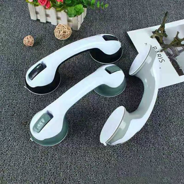 Apoyabrazos con ventosa sin clavos, manija de puerta de vidrio con ventosa para pared, manija de puerta corrediza de baño, apoyabrazos para personas mayores, apoyabrazos de baño