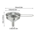 thumbnail image 3 of HaoXun 304 Stainless Steel Kitchen Funnel with Long Heat-Resistant Handle - Food Grade Oil & Liquor Filling Funnel for Bottles, Space-Saving Hangable Design, 3 of 9