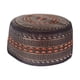 thumbnail image 2 of Musulmán sombrero turco bordado gorras oración gorro sombrero marrón naranja Zulema Sombrero musulmán islámico, 2 of 8