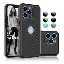 iPhone 13 Pro Case, Cute Case for iPhone 13 Pro 6.1", Njjex Shock Absorbing Silicone & Plastic Bumper Rugged Grip Hard Protective Cases Cover for Apple iPhone 13 Pro 2021 -Black