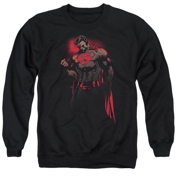 Superman Red Son Adult Crewneck Sweatshirt Black