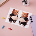 thumbnail image 7 of 2Pcs 3D Cat Belly Sticker,Super Soft Silicone Anti-Collision Sticker for Home Aesthetics,Cute Cat Wearing Clothes with Pink Belly Decals Gift, 7 of 7