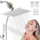 thumbnail image 1 of Regadera con filtro para ducha, 10" Cabeza de Regaderas para baño con ducha de mano, 20 Capas de filtración, Regadera Cuadrada de lluvia, Accesorios con 2 Cartuchos Filtrantes y 4 Ganchos, 1 of 7