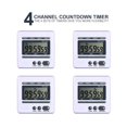 thumbnail image 3 of 2X Digital Countdown Timer 4 Channel Count Up Down Kitchen Cooking Timer Clock, 3 of 8