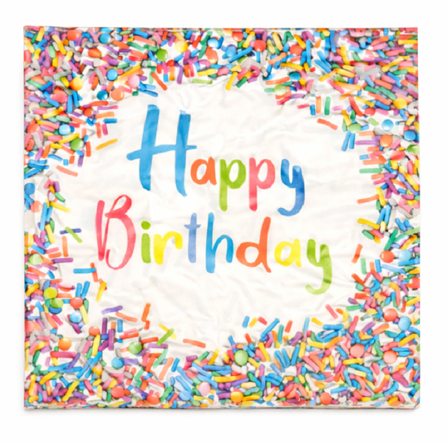 Fantastik Party Birthday Lunch Napkin Sprinkles, 16 Count, 2 Ply, Multi-Color