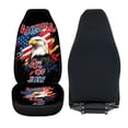 thumbnail image 6 of XYZCANDO 4th Of July Front Car Seat Covers featuring Patriotic Bald Eagle Design - Perfect For Patriotic Auto Interior Decor, 6 of 10