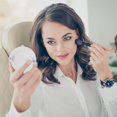 thumbnail image 3 of 10X Magnifying Makeup Mirror, 6pcs Mini Round Makeup Mirror Portable Cosmetic Mirror with 2 Suction Cups for Home Makeup Travel, 3 of 8