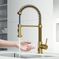 thumbnail image 3 of VIGO Edison Single Handle Pull-Down Sprayer Kitchen Faucet with Touchless Sensor in Matte Brushed Gold, 3 of 17