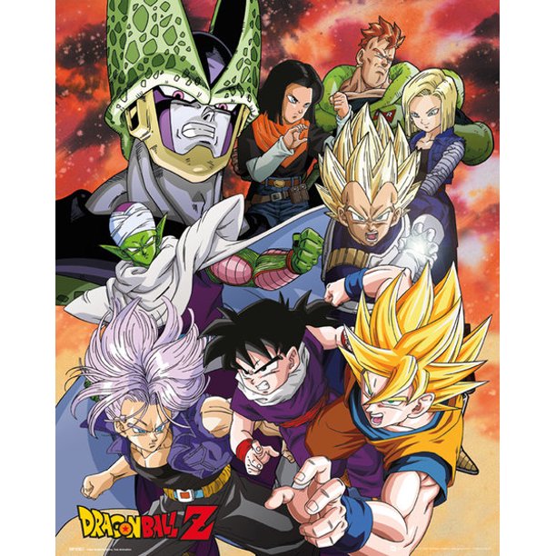 Dragon Ball Z Cell Saga Laminated Poster 16 X Walmart Com