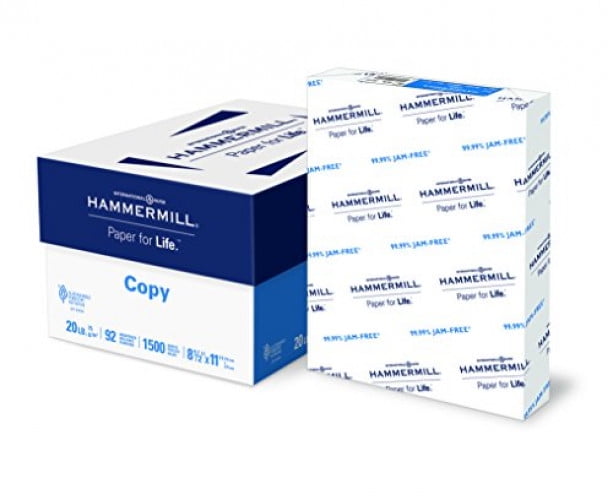Hammermill Paper, Copy Paper, 20lb, 8.5 x 11, Letter, 92 Bright, 1,500