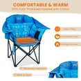 thumbnail image 5 of ABORON Padded Heated Massage Camping Chair 2 Pack, Outdoor Folding Chair with 3 Heat Level & Back Massage, Heated Patio Chair Portable Heavy Duty Arm Chair, Support Up to 400lbs, Battery NOT Included, 5 of 9