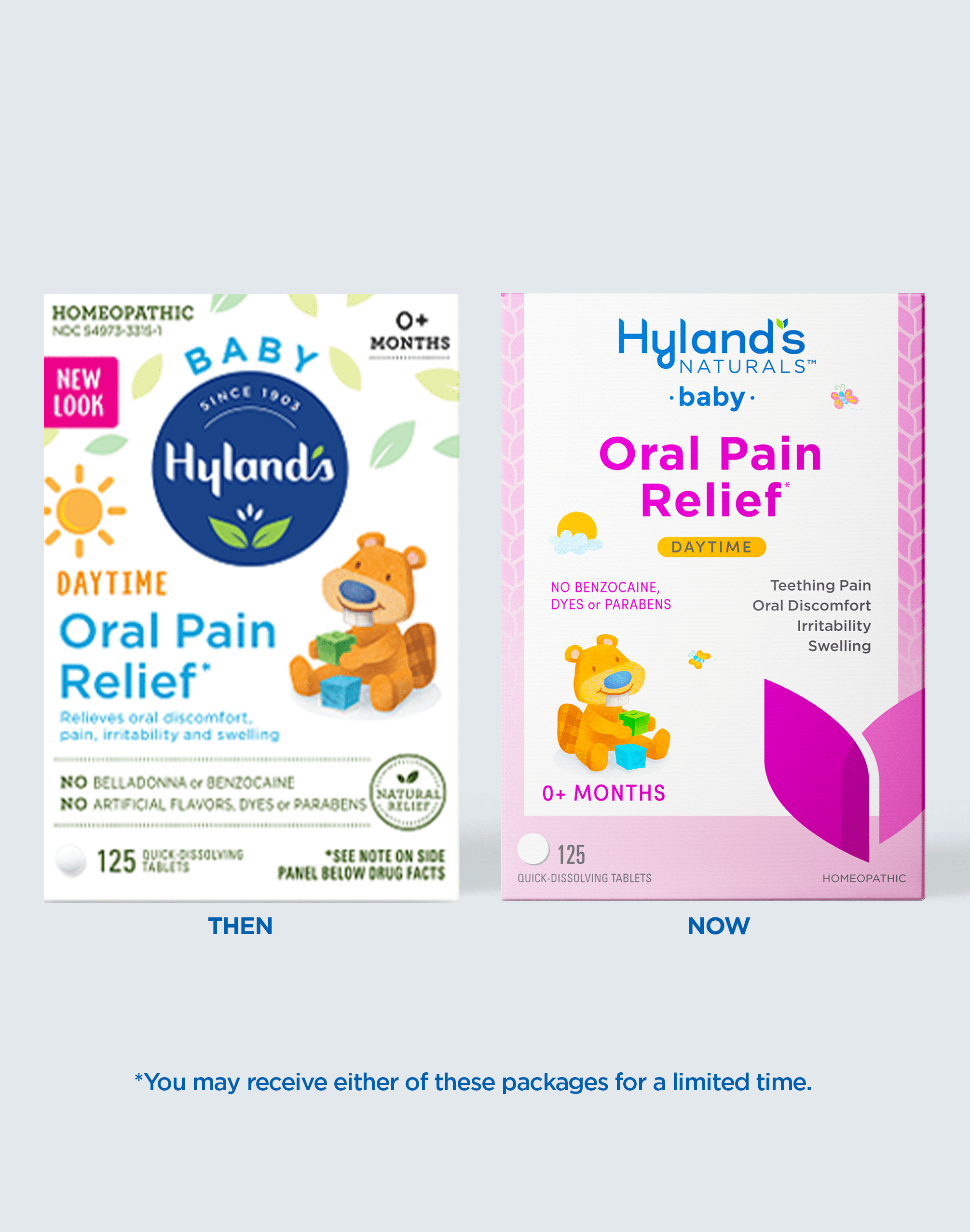 Hyland's Naturals Baby Oral Pain Relief, 125 tablets