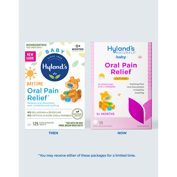 Hyland's Naturals Baby Oral Pain Relief, 125 tablets
