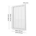 thumbnail image 3 of KFFKFF Air Filter Grill, Suitable for W20 x H30 Inch Duct Aperture, Filter Excluded, Wall Air Vent Cover, Powder-Finished Steel Air Return Grill with Removable Face/Door for 1 inch Filters, 3 of 9