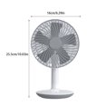 thumbnail image 2 of Kearding Mini ventilador para el hogar: ventiladores compactos con batería recargable y fáciles de limpiar para el escritorio con ventilador Electrodomésticos, 2 of 6