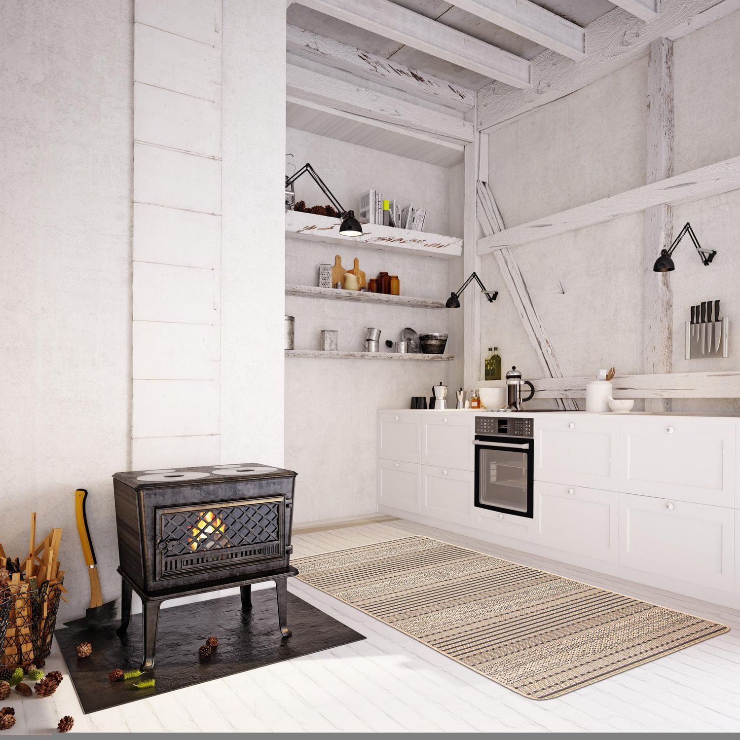 ECARPET Kitchen, Hallway, Laundry Room, Entrance, Kids Room, Bathroom Mat & Utility Rug, Non Slip Rubber Backing