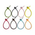 thumbnail image 1 of Organizador de gestión de bridas de silicona reutilizable con clip para bolsa de corbata de silicona colorida (24 piezas) Botao, 1 of 5