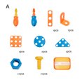 thumbnail image 2 of Neinkie 1Set Jouet de Rôle Identifier la Capacité 3D Assembler en Plastique Ensemble d'Outils de Réparation Faire Semblant Jouet pour les Enfants, 2 of 9