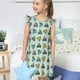 thumbnail image 4 of Fotbe Lighthouse Vestido de Dormir para Niñas de 3 a 10 Años, Mangas Cortas, Estilo Princesa, Pijama Camisón con Mangas Voladas-Small, 4 of 6