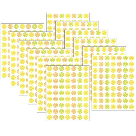 UPC: 0194629102396 | Teacher Created Resources Lemon Zest Mini Stickers 378 Per Pack 12 Packs
