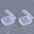 thumbnail image 3 of Milisten 12pcs Mini Clear Plastic Storage Boxes Square Multipurpose Display Cases Portable Cover Medicine Boxes for Travel Outdoor, 3 of 5