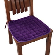 FLW Seat Cushion Solid Color Tie On Polyester 40cm/45cm Anti Skid Chair Pad for Dining Room