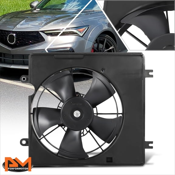 PM PERFORMOTOR for 22-25 Acura Integra Honda Civic Radiator Cooling Fan Assembly Replacement