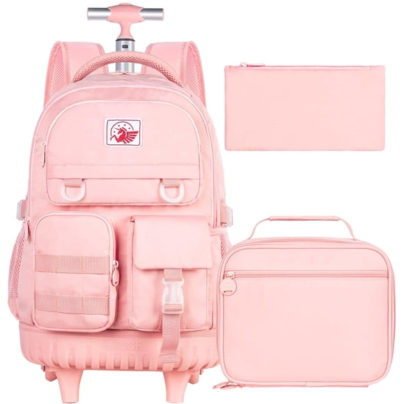 Mochila con ruedas WZLVO para niñas y mujeres de 21 pulgadas resistente al agua
