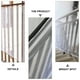 thumbnail image 4 of 1 juego de barandilla de seguridad para escaleras, red de seguridad para niños, barandilla de balcón, protector de barandilla, 4 of 6