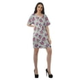 thumbnail image 3 of Moomaya Birthday Dresses Women Printed Work Dress Women Office V Neck Dresses, 3 of 6