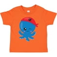 thumbnail image 3 of Inktastic Pirate Octopus, Cute Octopus, Little Octopus Boys or Girls Toddler T-Shirt, 3 of 5