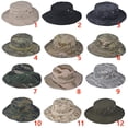 thumbnail image 2 of Camo Hunting Hiking Adjustable Summer Cap Camouflage Boonie Hat Tactical Military Panama Army Bucket Hats 3, 2 of 8