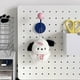 thumbnail image 5 of Zhuge Gancho magnético de color de 4 piezas, gancho adhesivo magnético sin perforación, gancho fuerte para decoración de refrigerador (gancho marrón + bola blanca), 5 of 5