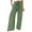 Army Green, variant on Summer Pants for Women Daily Mid Waist Pockets Elastic Waist Solid Loose Pants Casual Long Trousers The Pretty Dress Teal Tracksuit Stripe Slim Fit for Women Work Track Leopard Print Pant Watermelon
