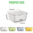 thumbnail image 3 of Clearance! Kitchen Colanders Bowl Set Double Layer Plastic Fruits Vegetable Washing Basket 2 in 1 Food Fruit Strainers Large Plastic Double Layered Strainer Basket for Cleaning Washing Mixing, 3 of 9