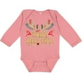 thumbnail image 3 of Inktastic Reindeer Christmas Boys or Girls Long Sleeve Baby Bodysuit, 3 of 5